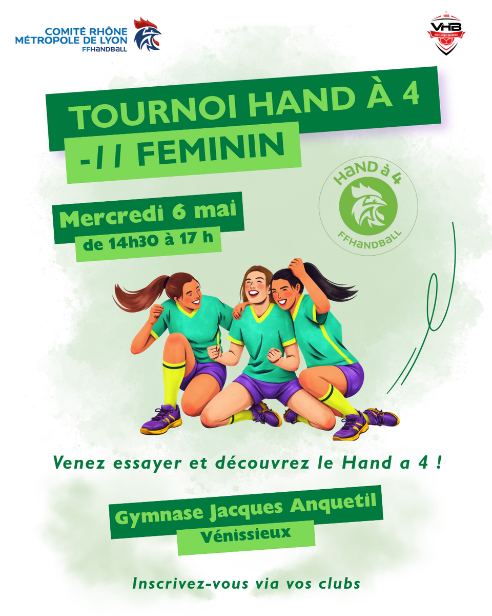 Tournoi M11F Hand à 4