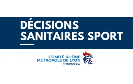 Nouvelles décisions sanitaires pour le sport