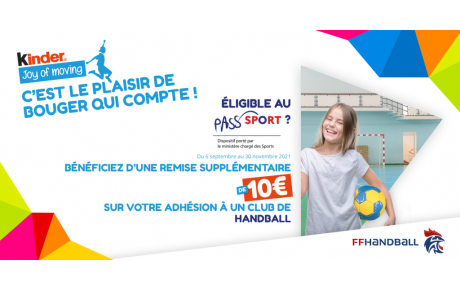 Pass'Sport, une remise de 10€ supplémentaire !