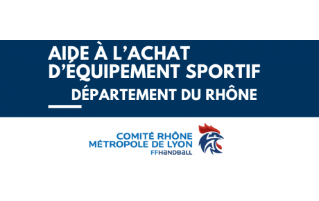 Aide à l'achat d'équipement sportif - Département du Rhône